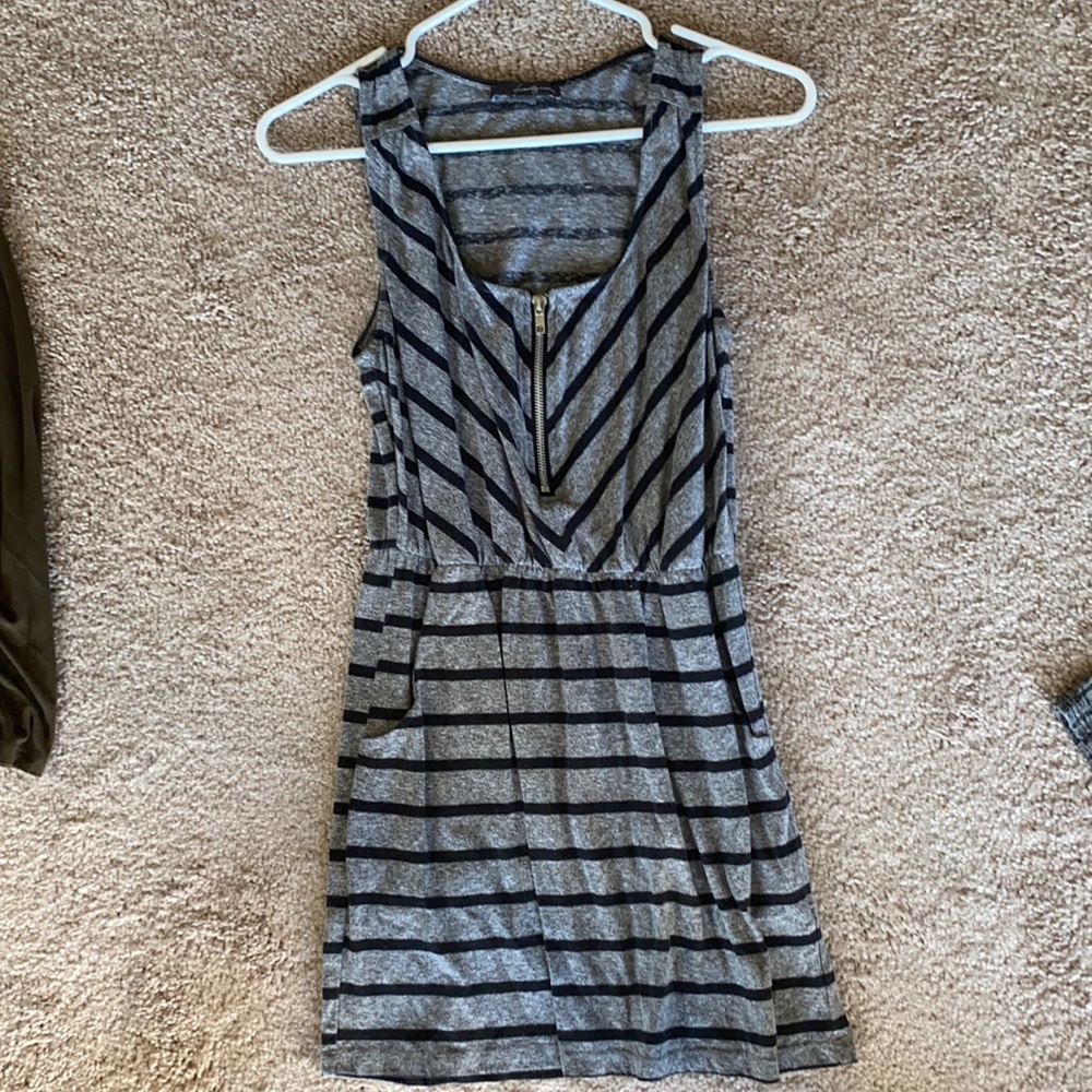 Striped cotton dress with POCKETS